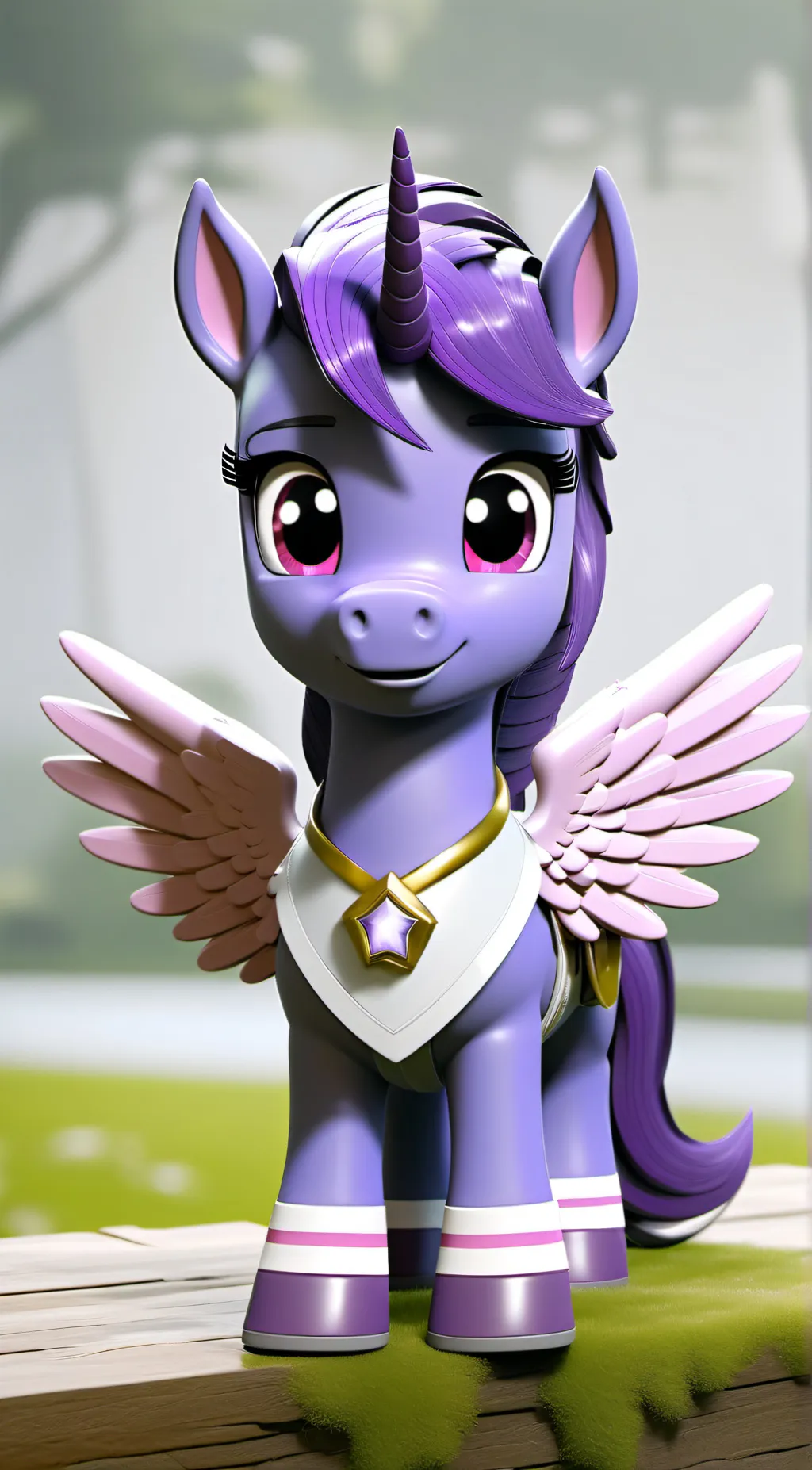ai character: Twilight sparkle. background