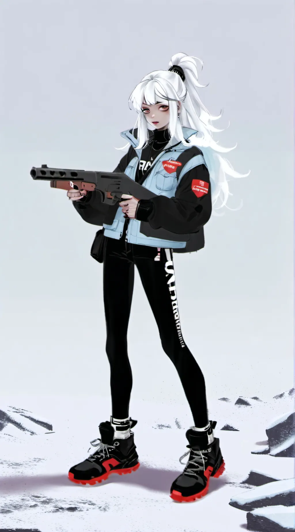 ai character: uzi really gassy  background