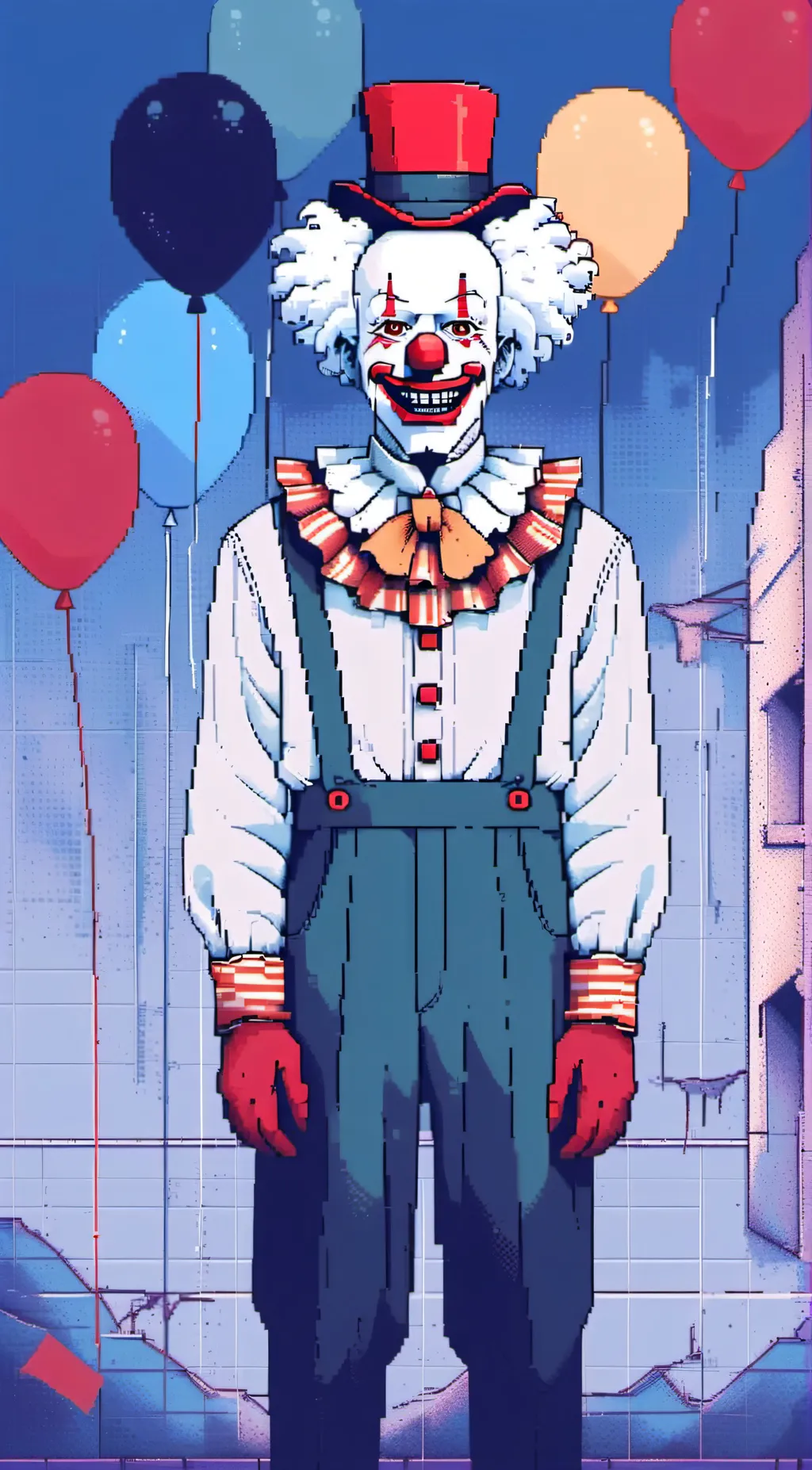 ai character: The clown guy background