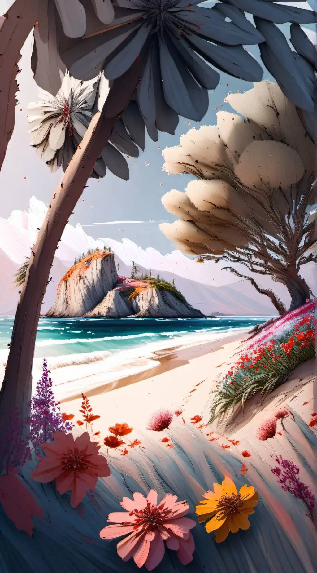 ai character: HASHIRA BEACH DAY! background