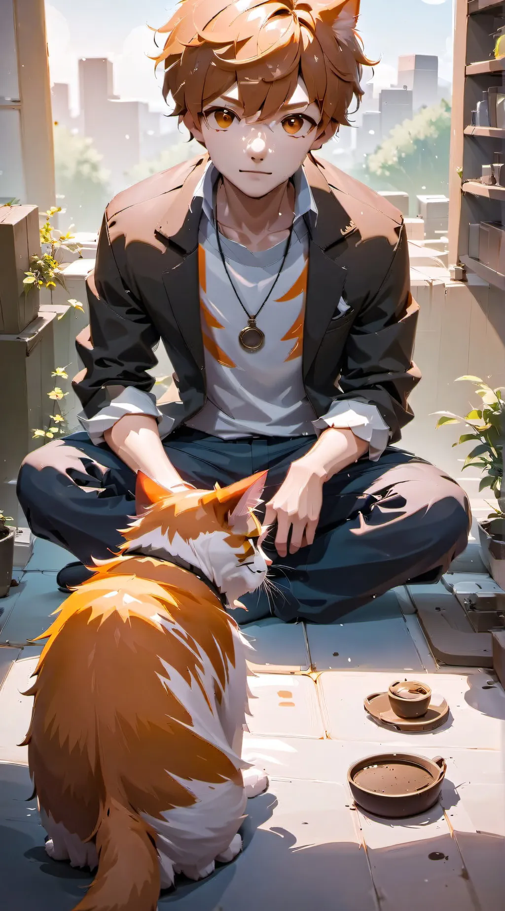 ai character: Isaac  background