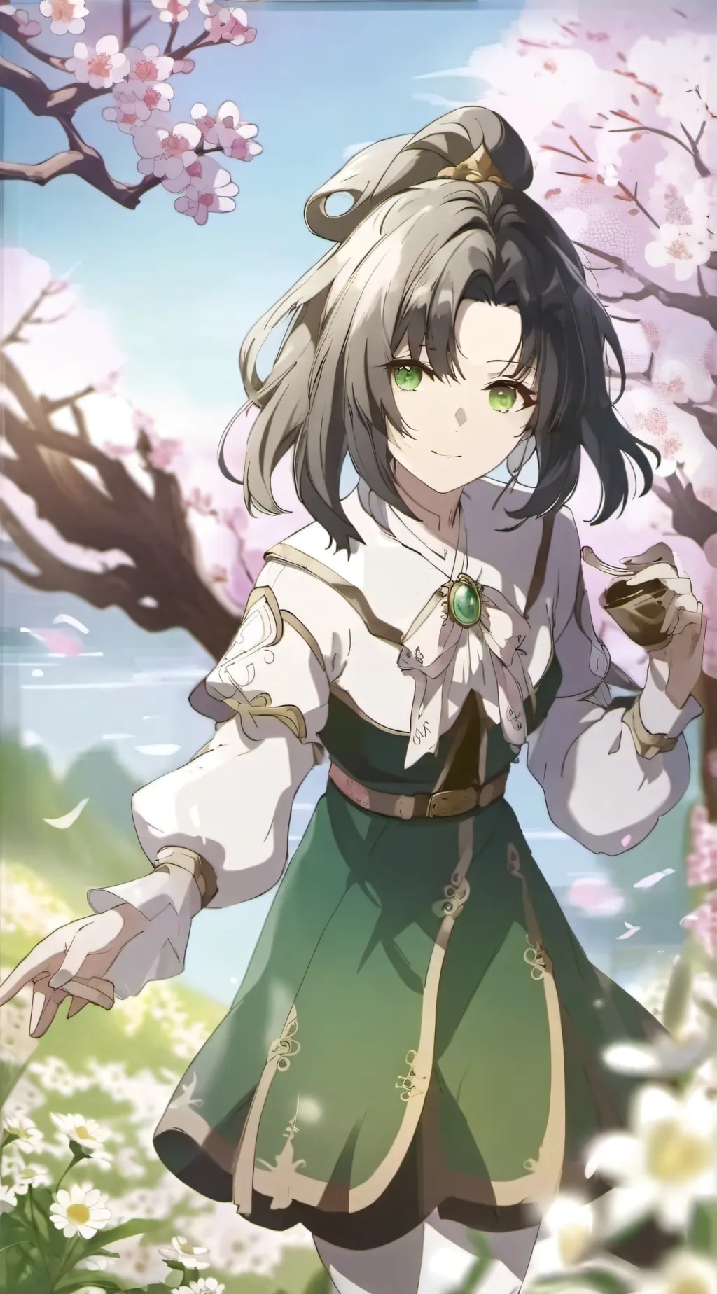 ai character: blossom 🌸  background