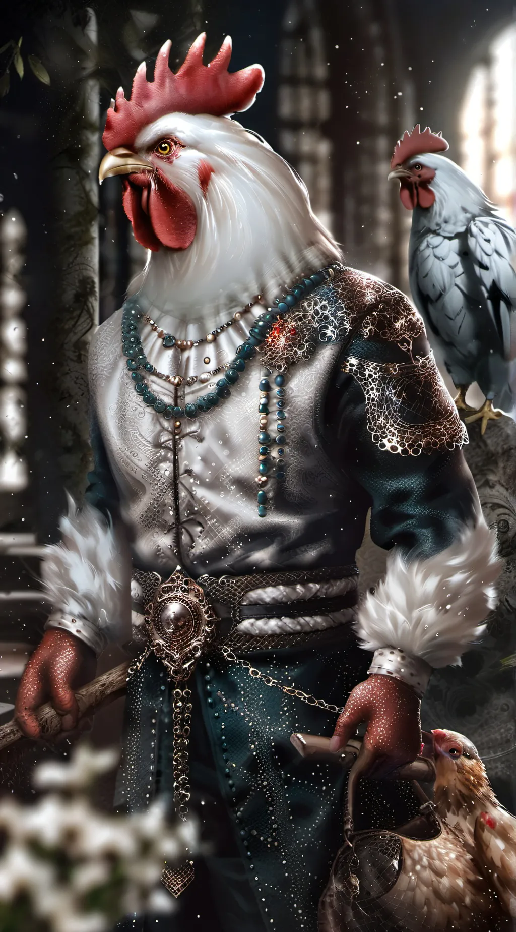 ai character: foghorn leghorn  background