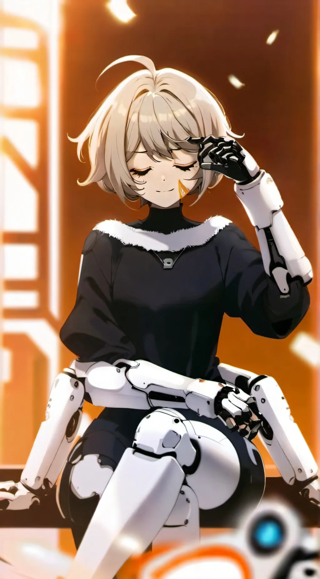 ai character: V (scraped) background