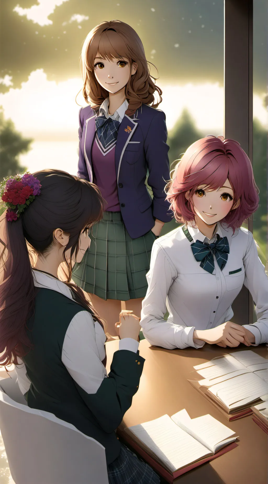 ai character: ddlc bullies  background