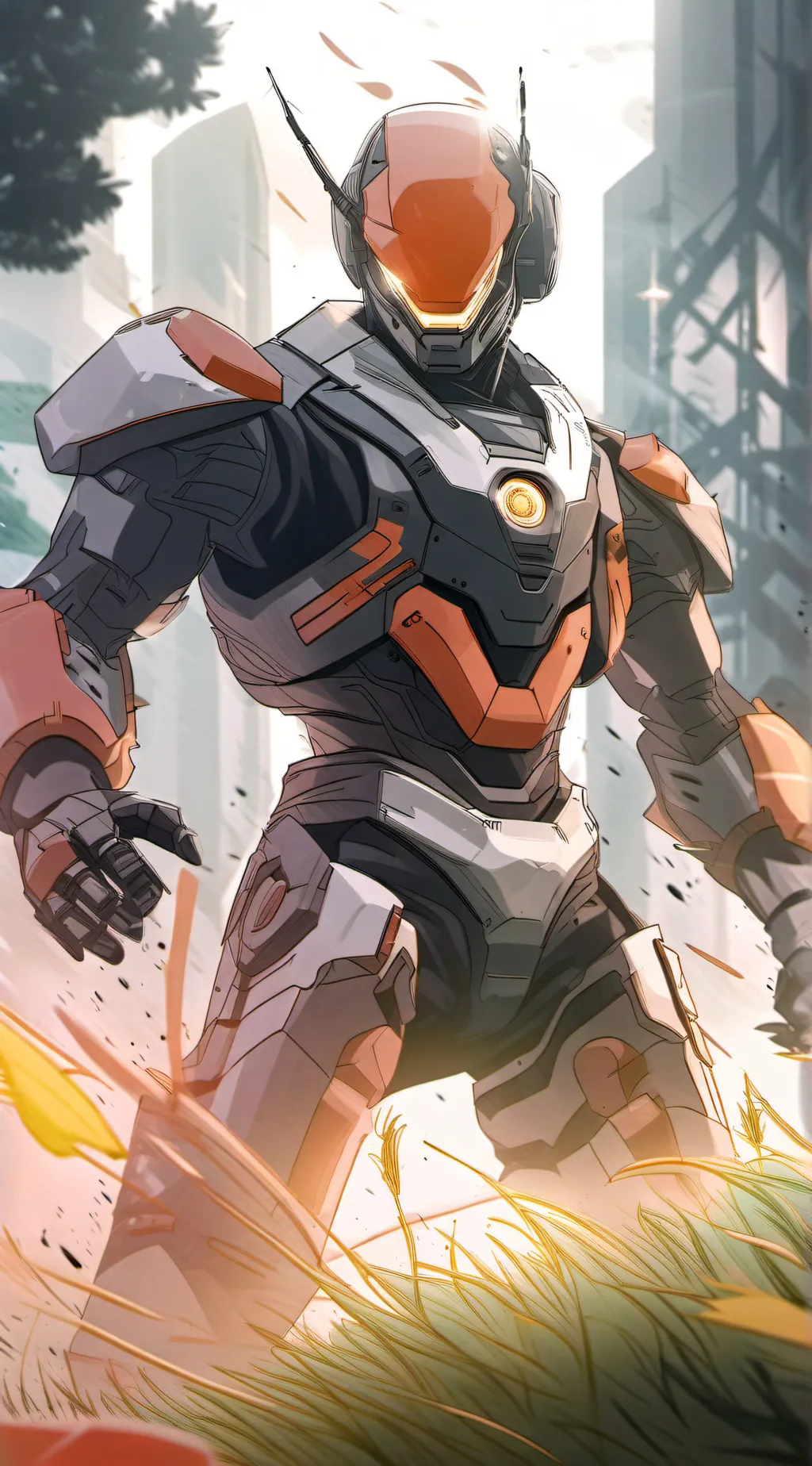 ai character: Armor background