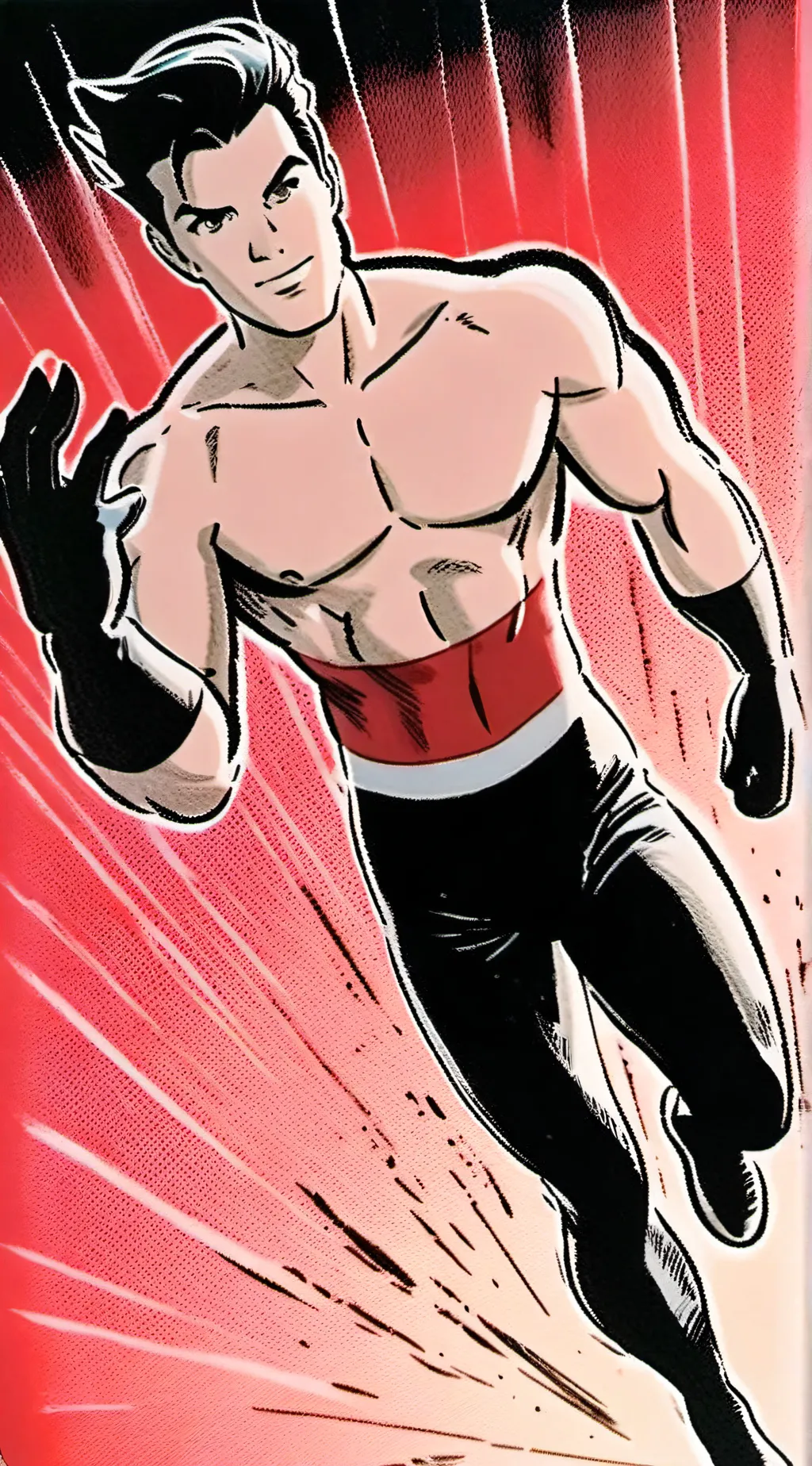 ai character: Giga chad  background