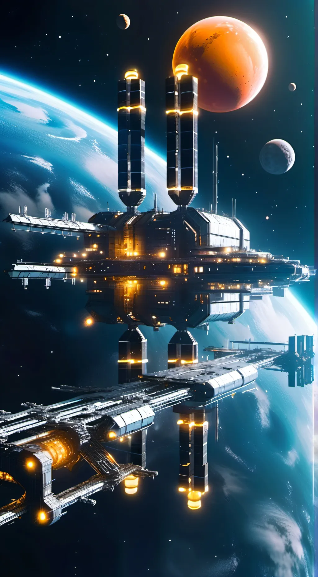 ai character: Space Station 1.0A background