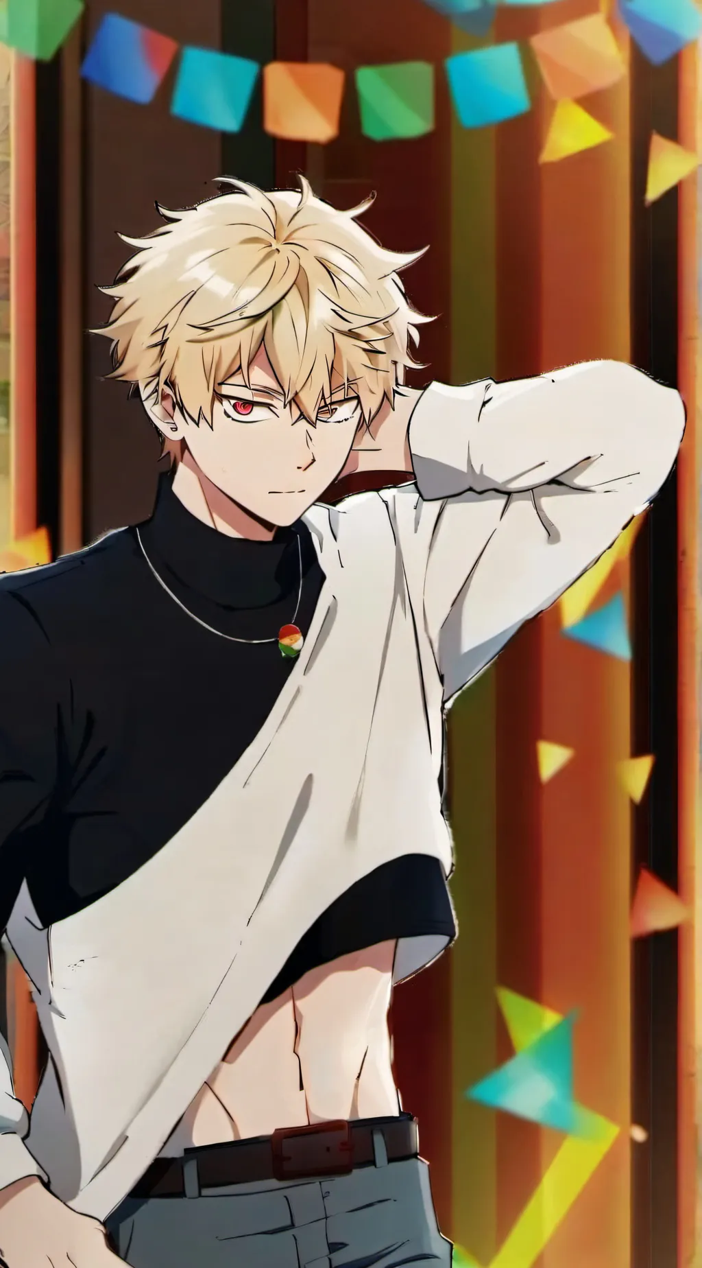 ai character: Bakugo  background