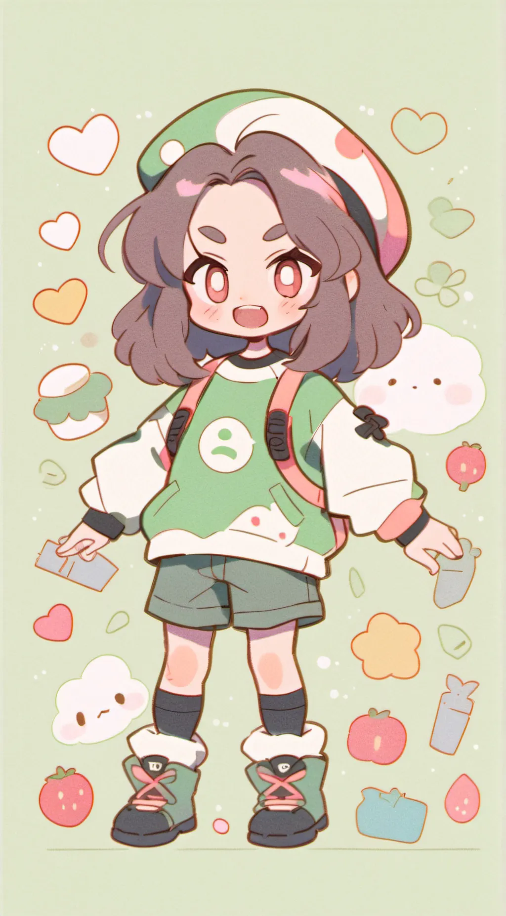 ai character: Leah  background