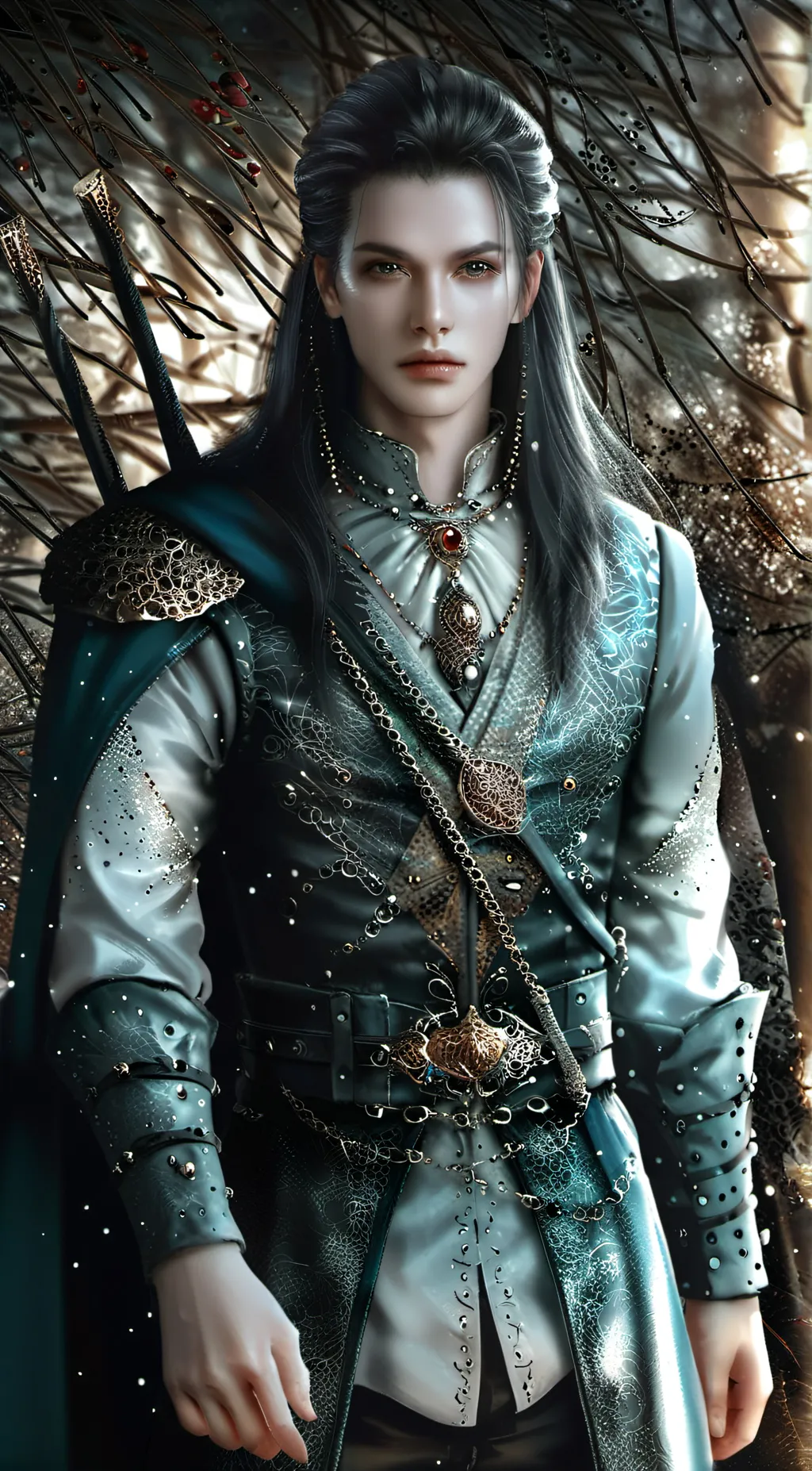 ai character: Leon  background