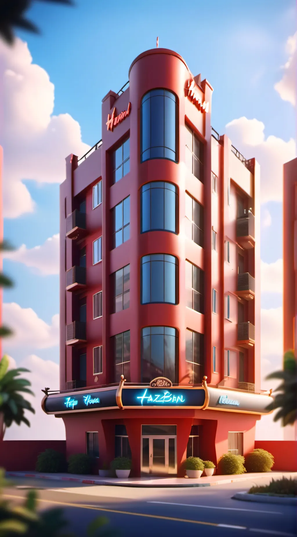 ai character: HH RADIOAPPLE!  background