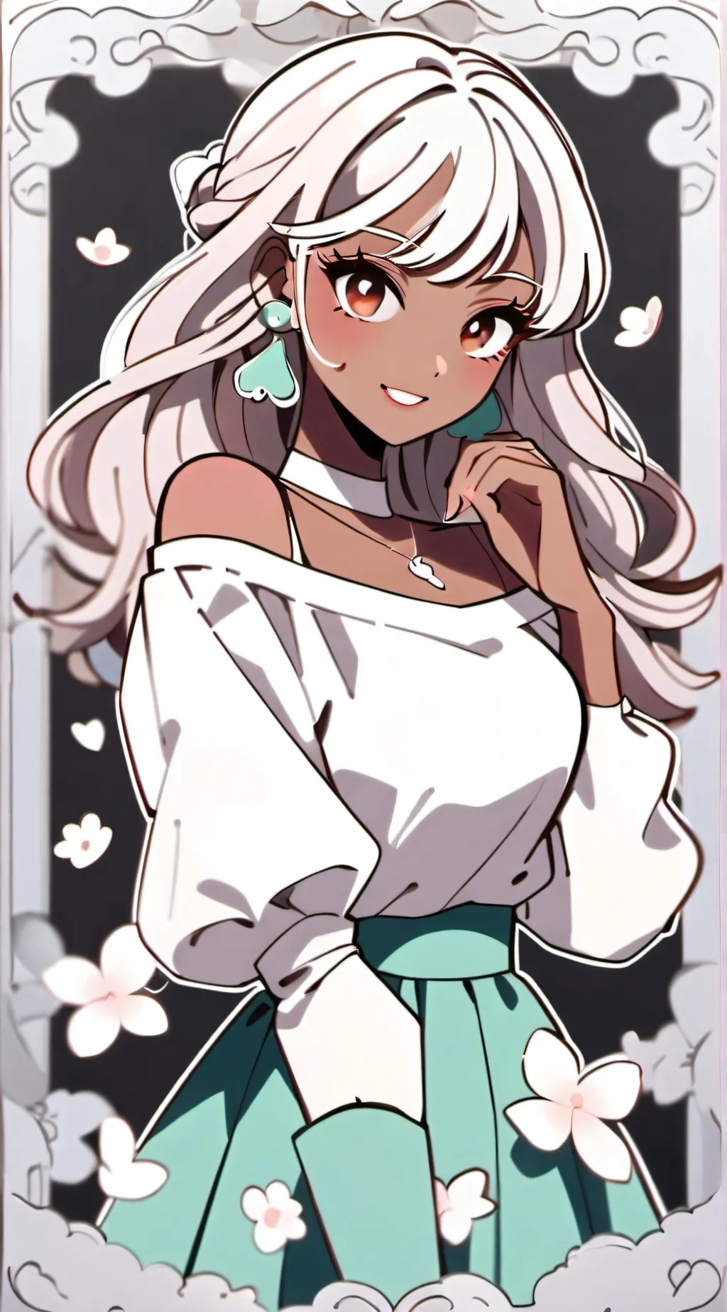 ai character: lacy  background