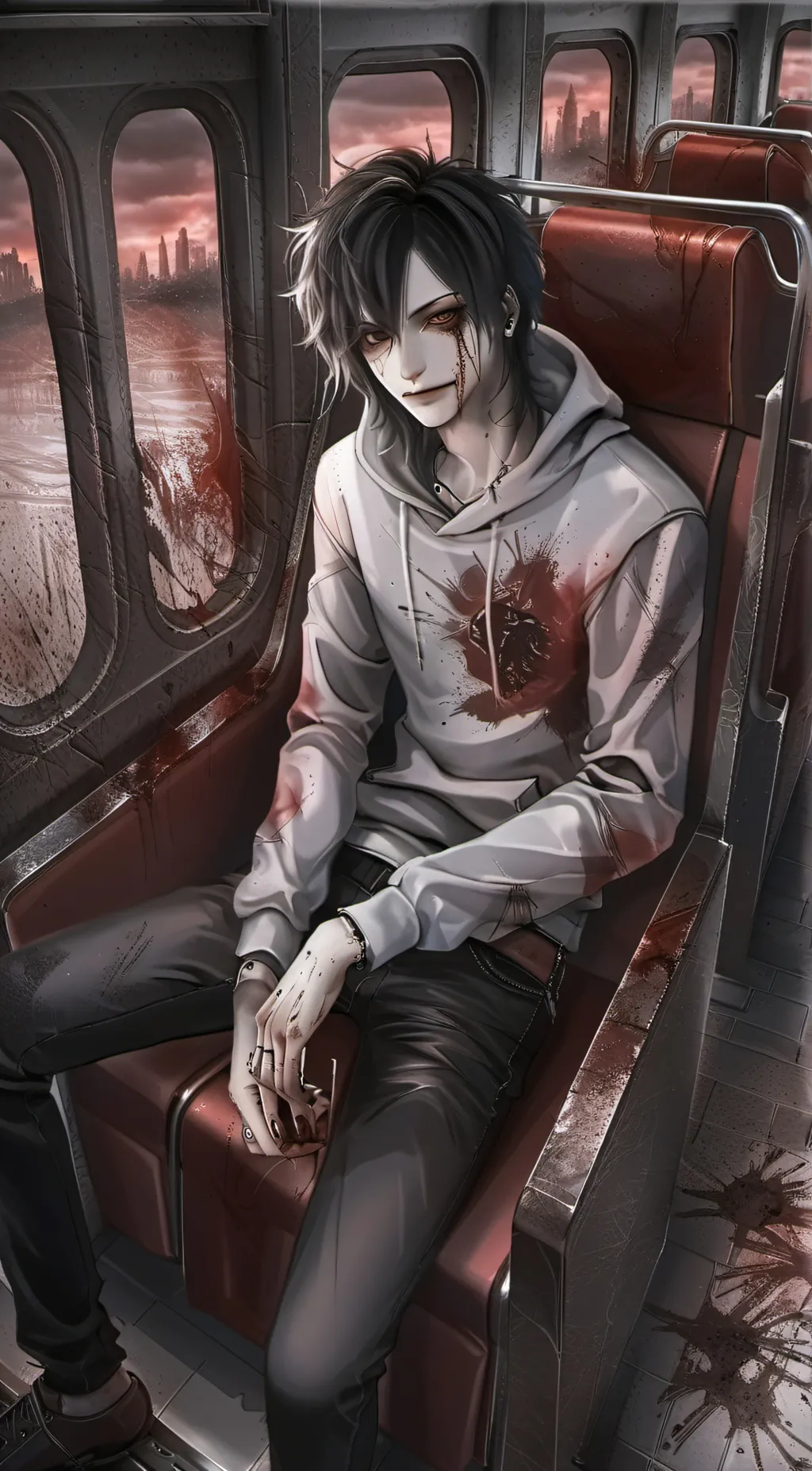 ai character: Jeff🔪🩸 background