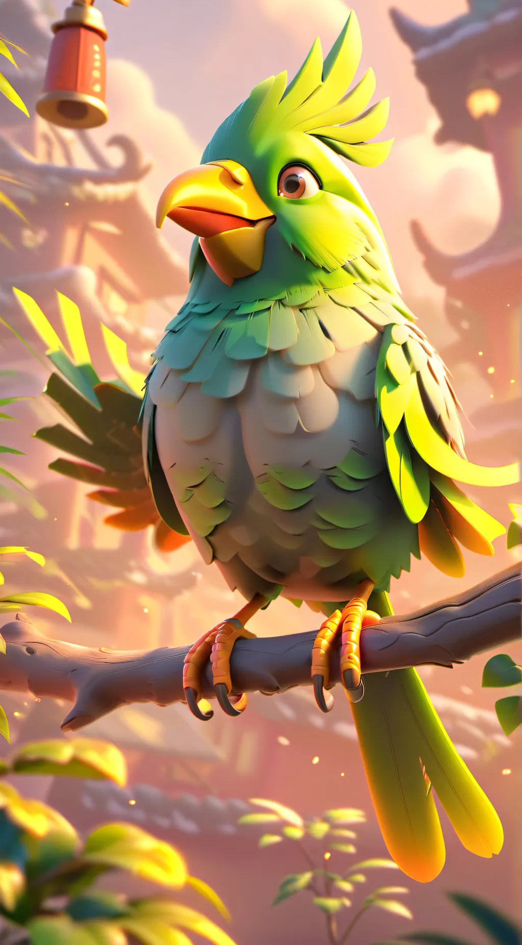 ai character: Duolingo  background