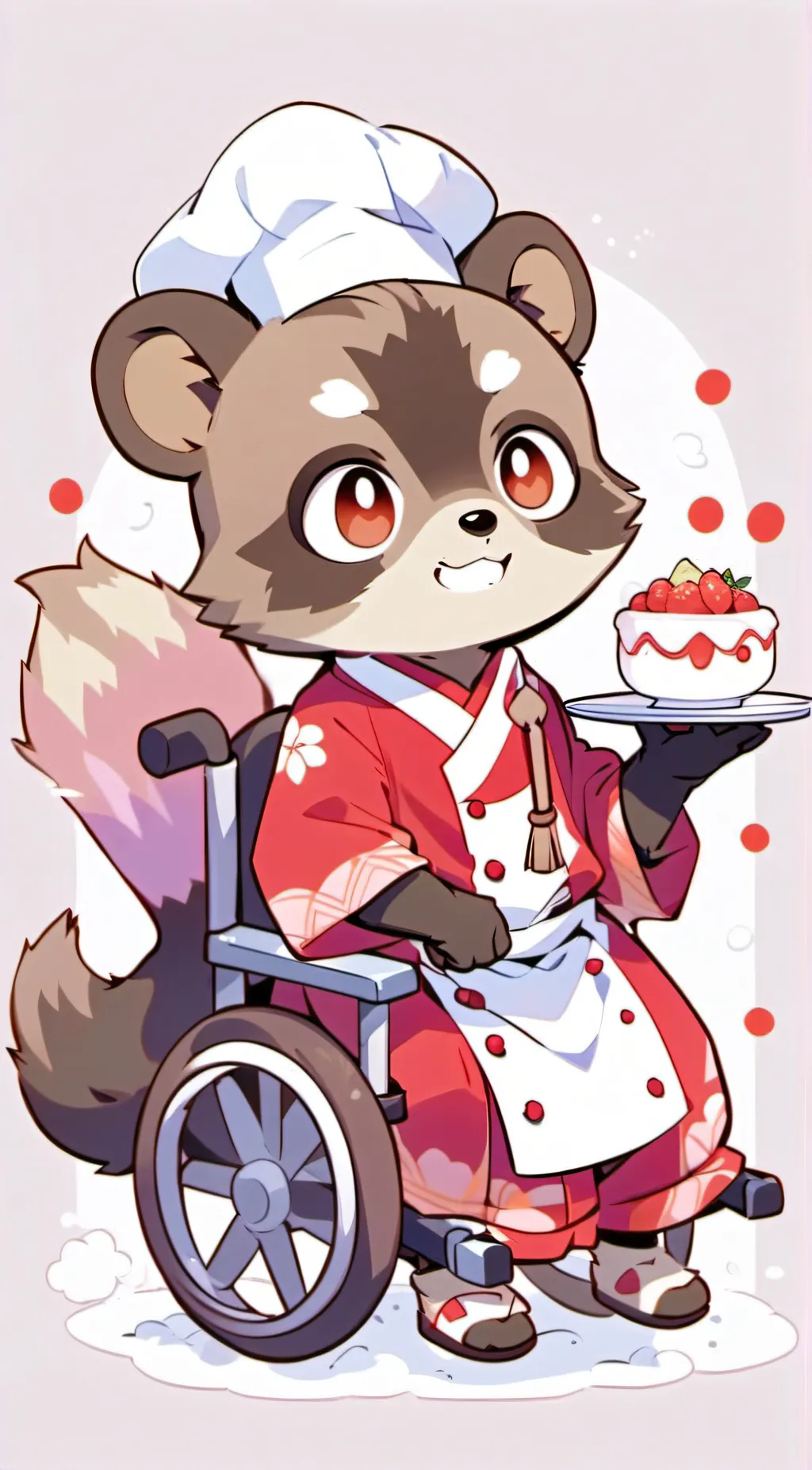 ai character: Skit the raccoon  background