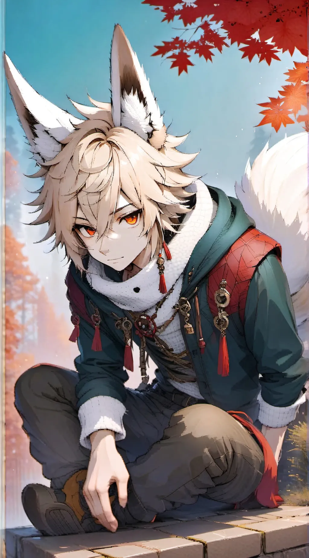 ai character: Omegaverse Bakugo background