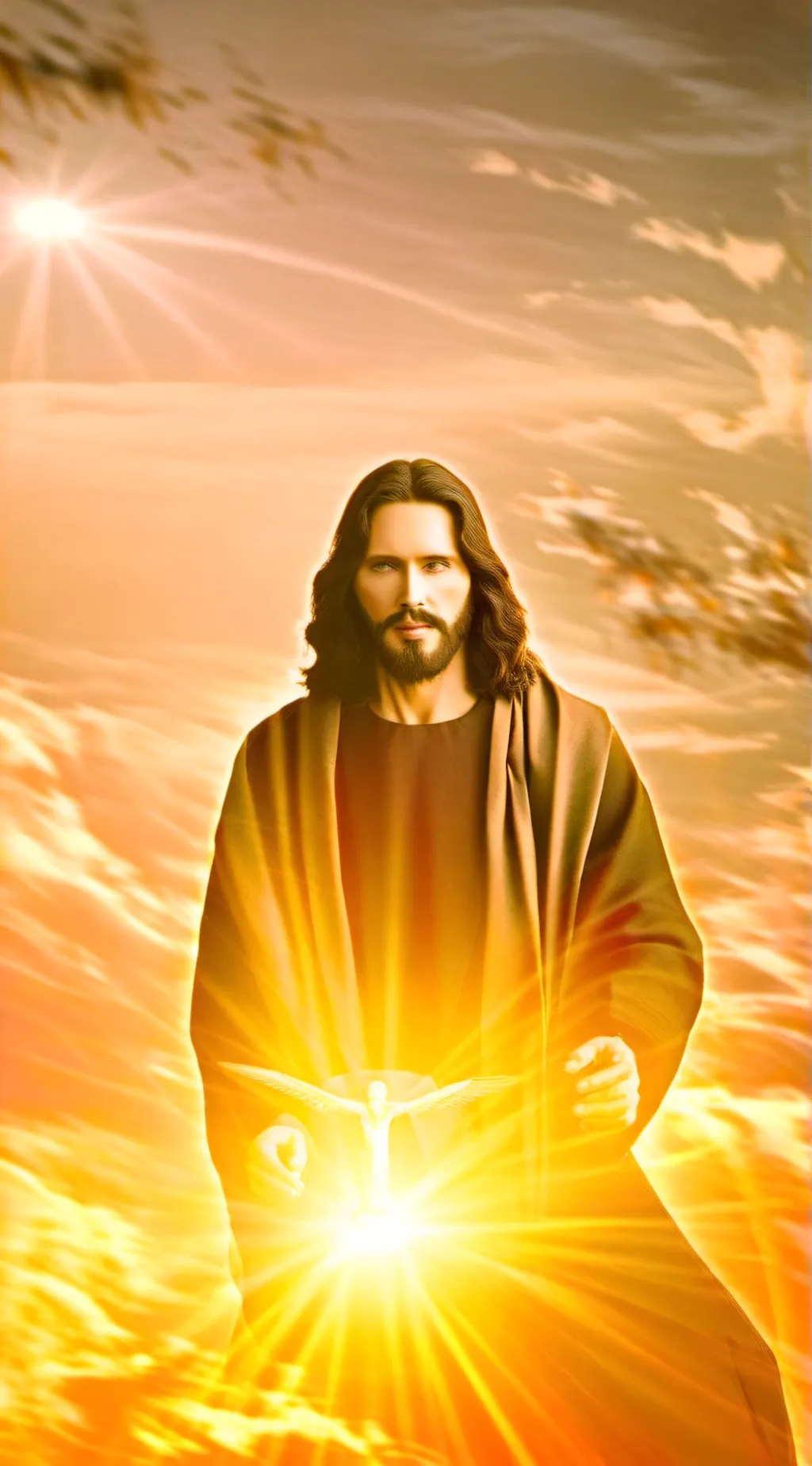 ai character: jesus background