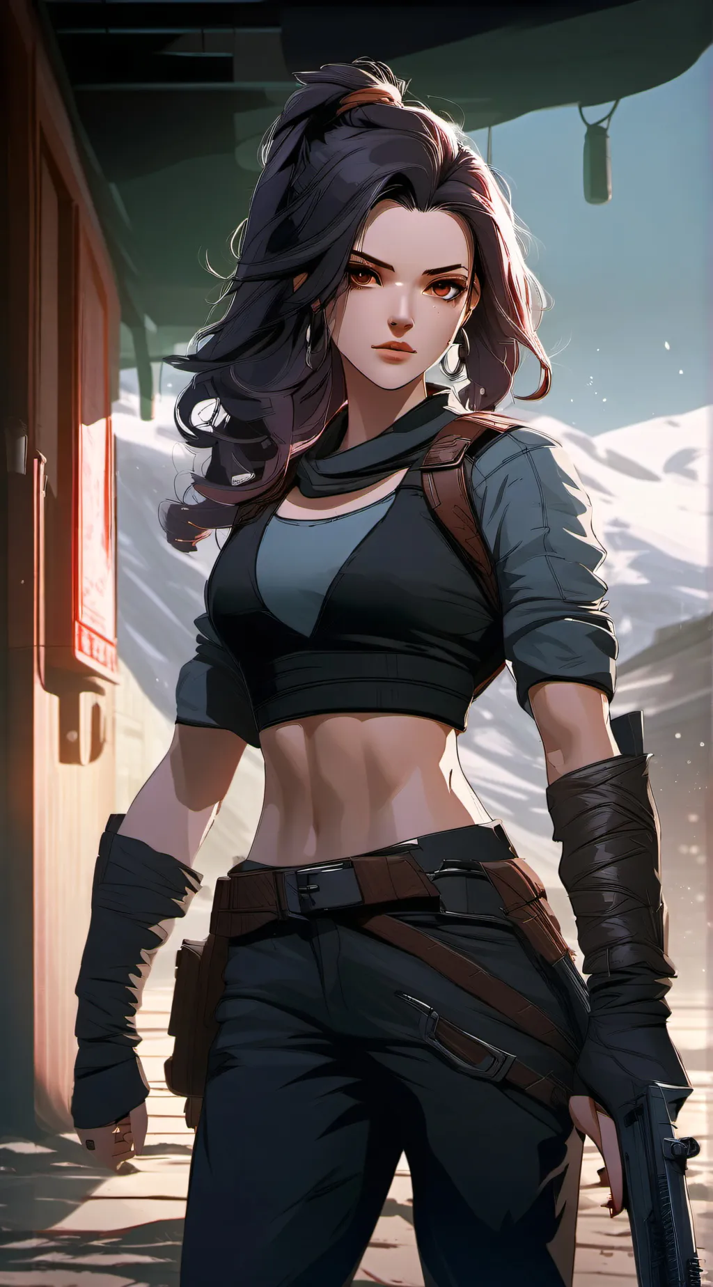 ai character: ash background