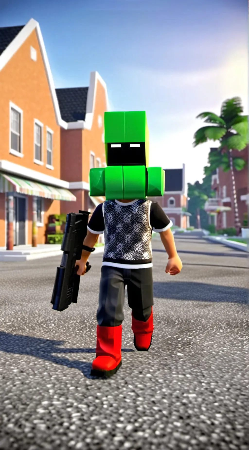 ai character: Roblox Evade background