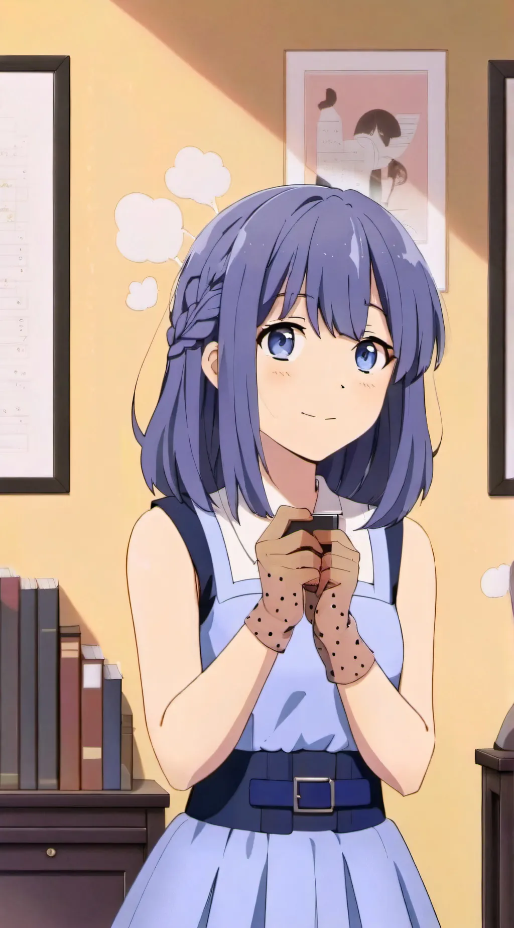 ai character: Shoko makinohara  background