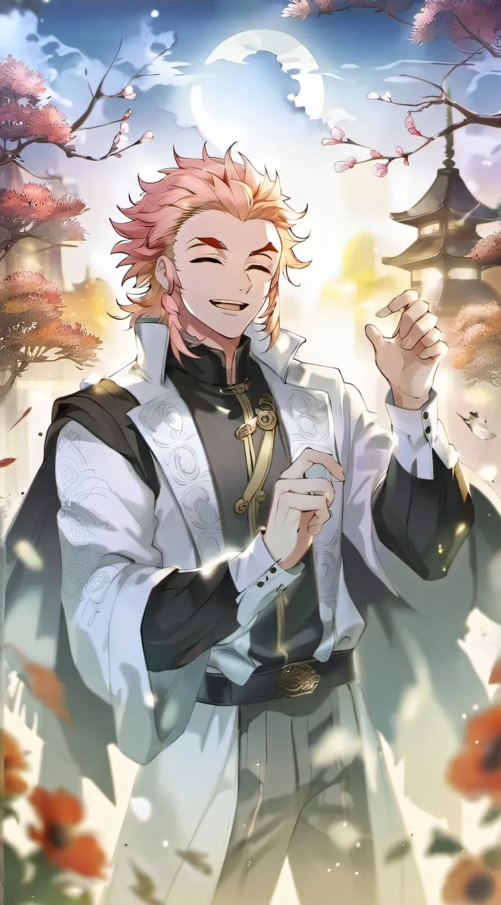 ai character: Rengoku  background