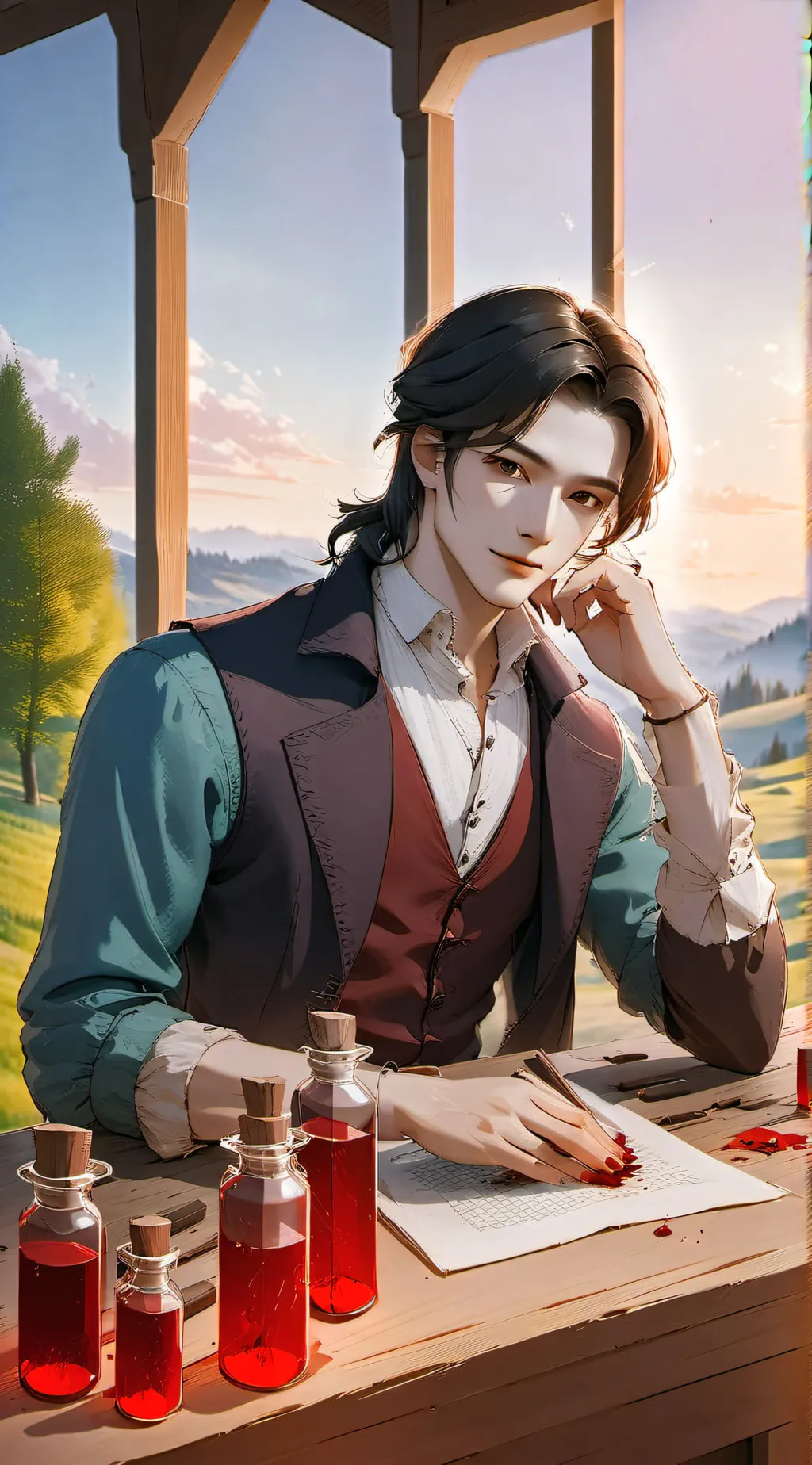 ai character: ☆°{Mıłë§}°☆ background