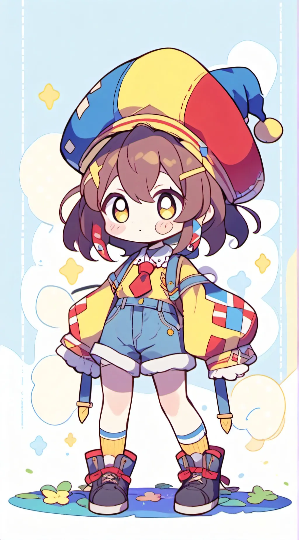 ai character: Pomni  background