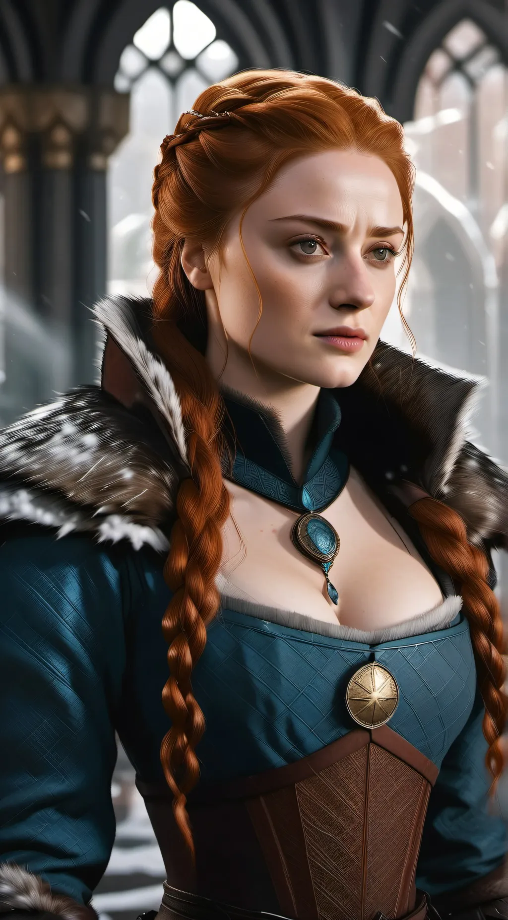 ai character: Sansa Stark  background