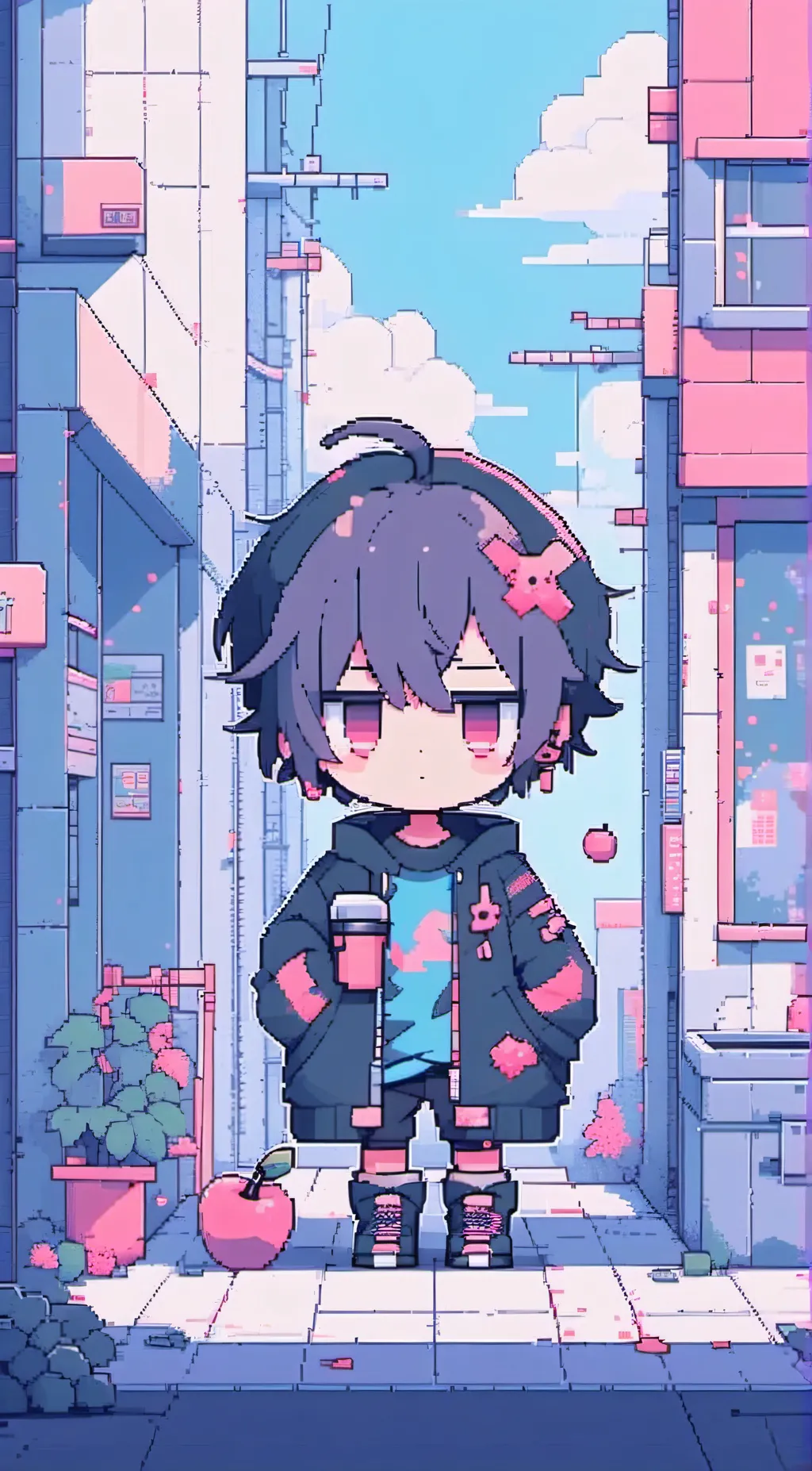 ai character: ×~🪽Mark🪽~× background