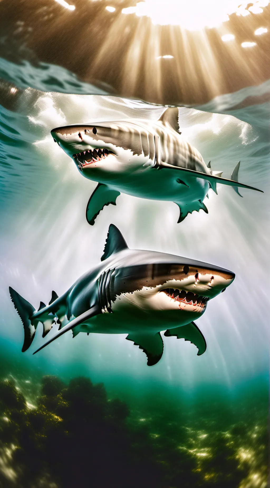 ai character: shark background