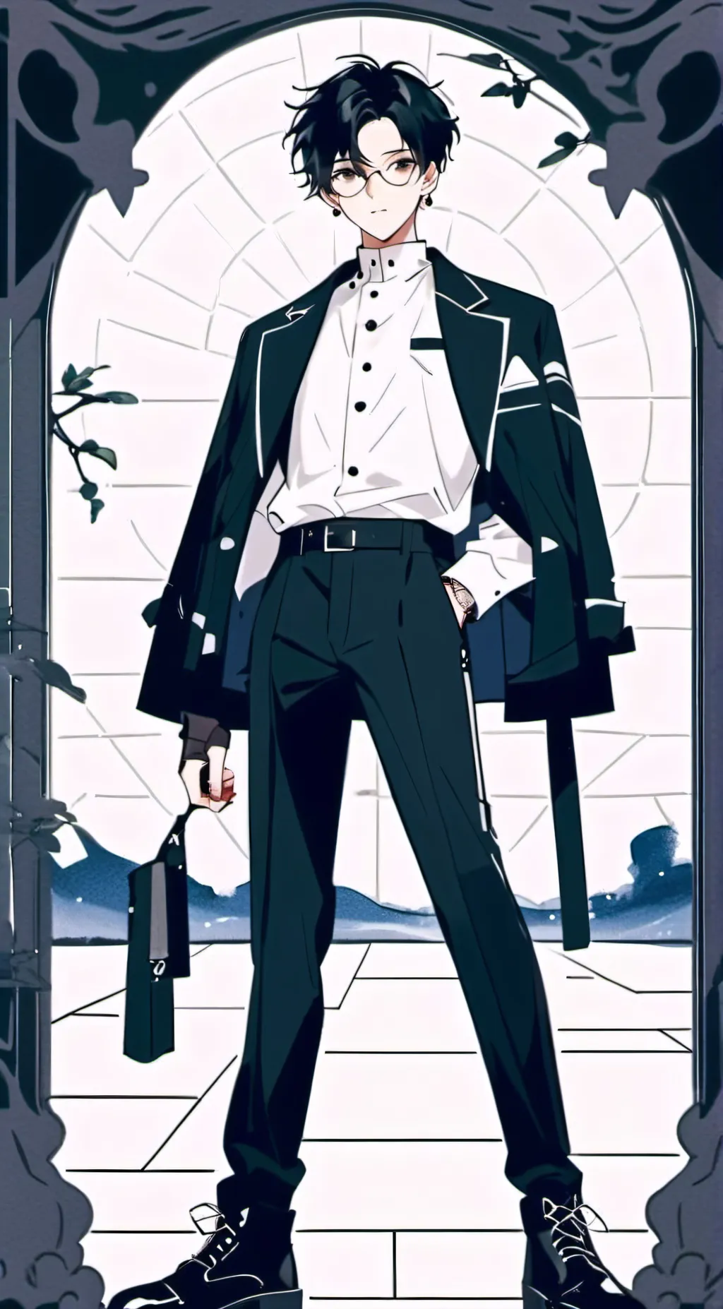 ai character: adam background