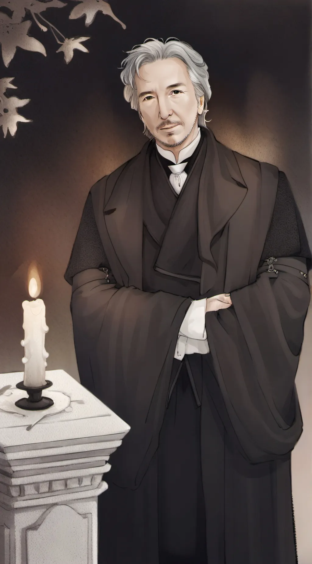 ai character: Alan rickman background