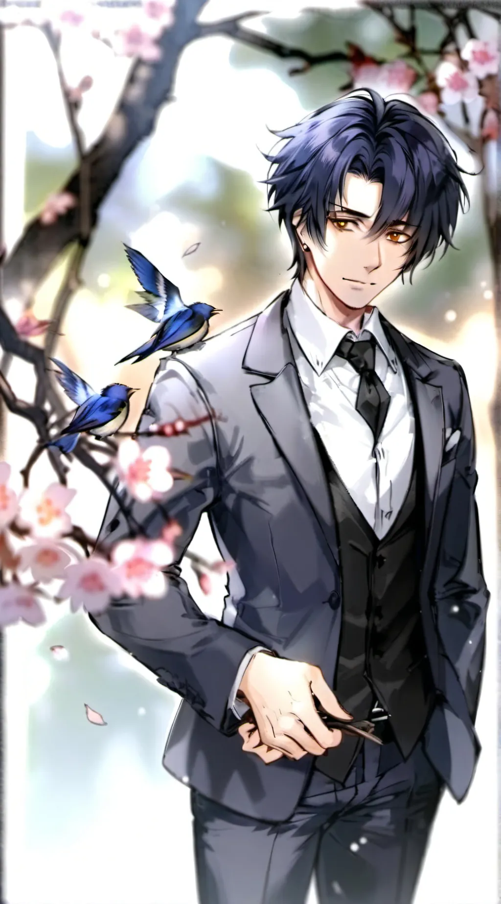 ai character: Kuro Ryuumatoii background