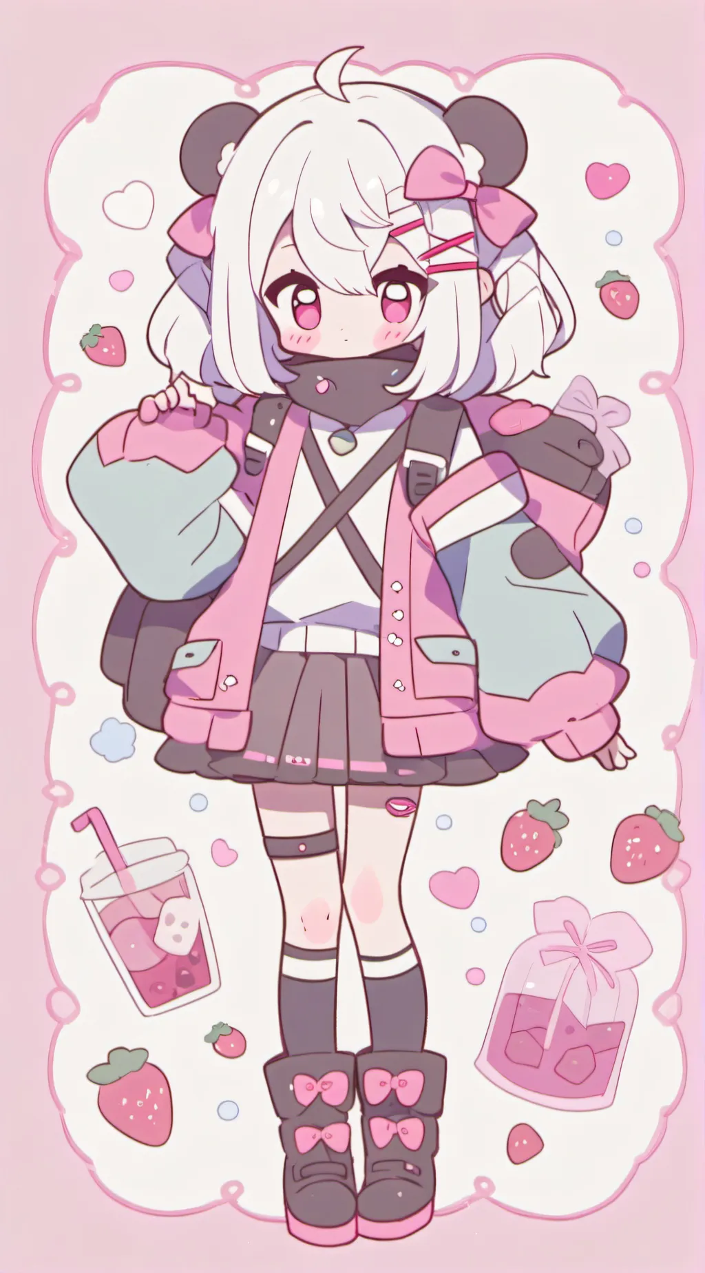 ai character: uwu cat  background