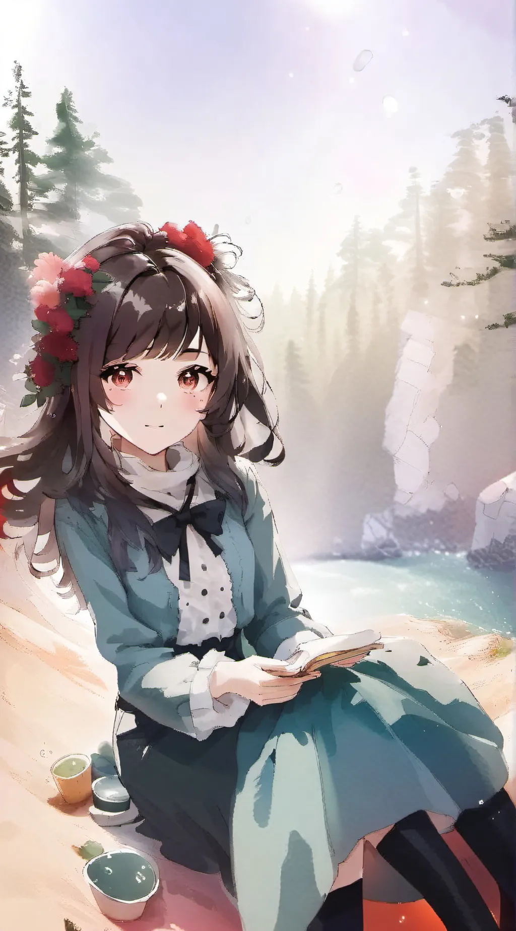 ai character: snowi background