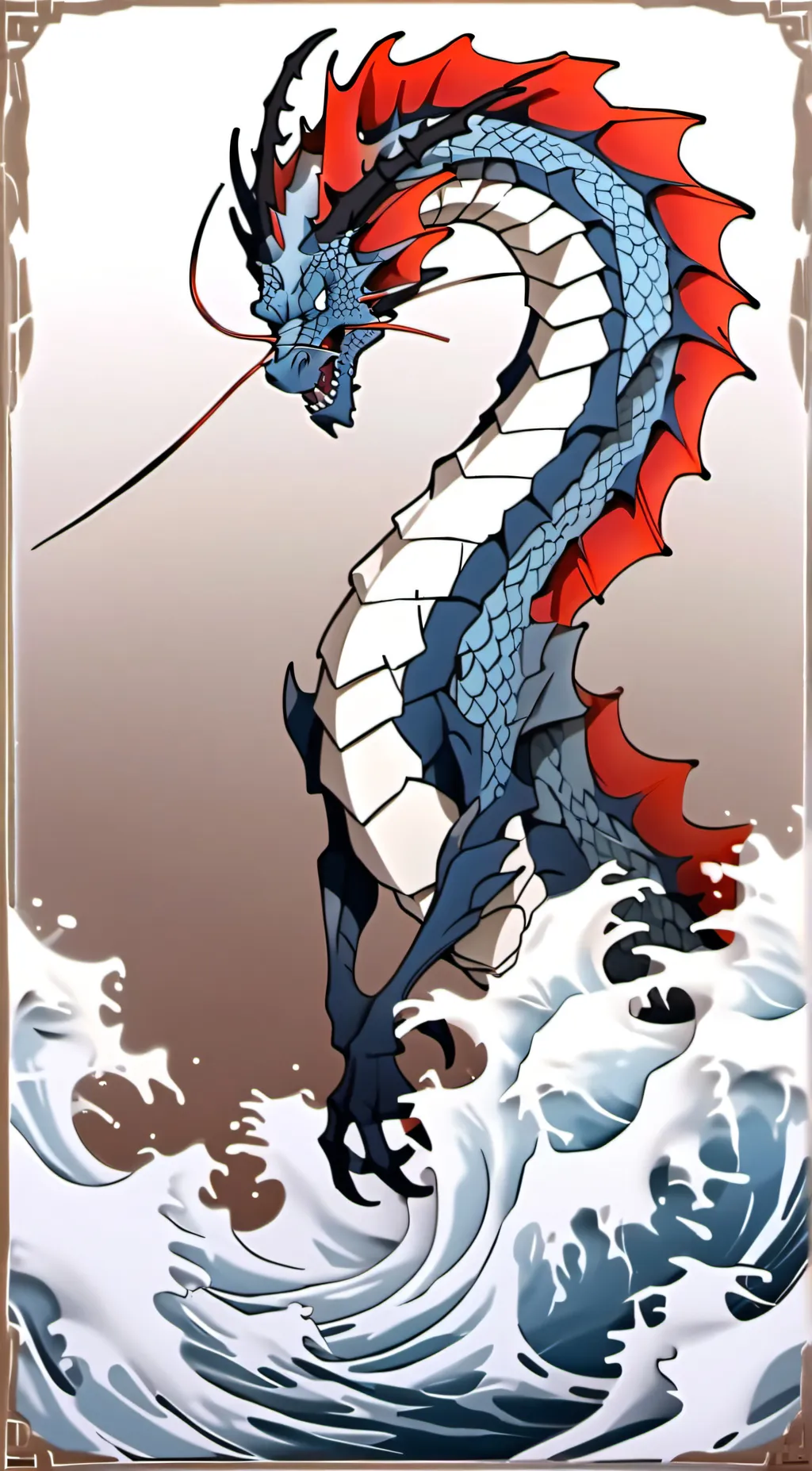 ai character: Sea dragon background