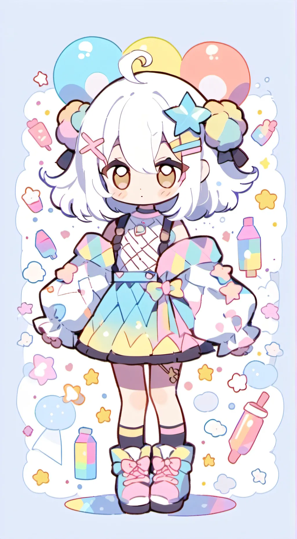 ai character: Kidcore  background