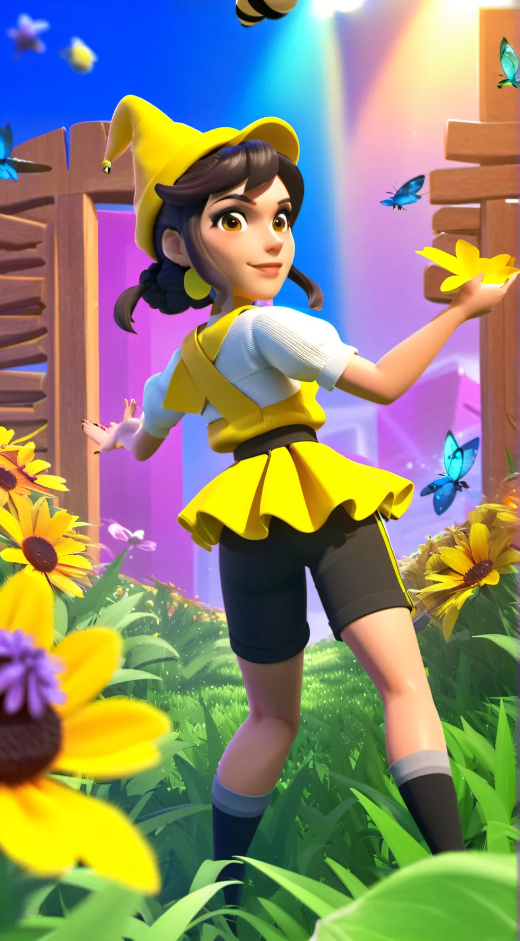 ai character: Bumblebee background