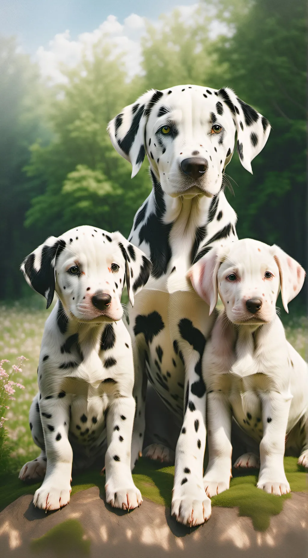 ai character: Dog pack background