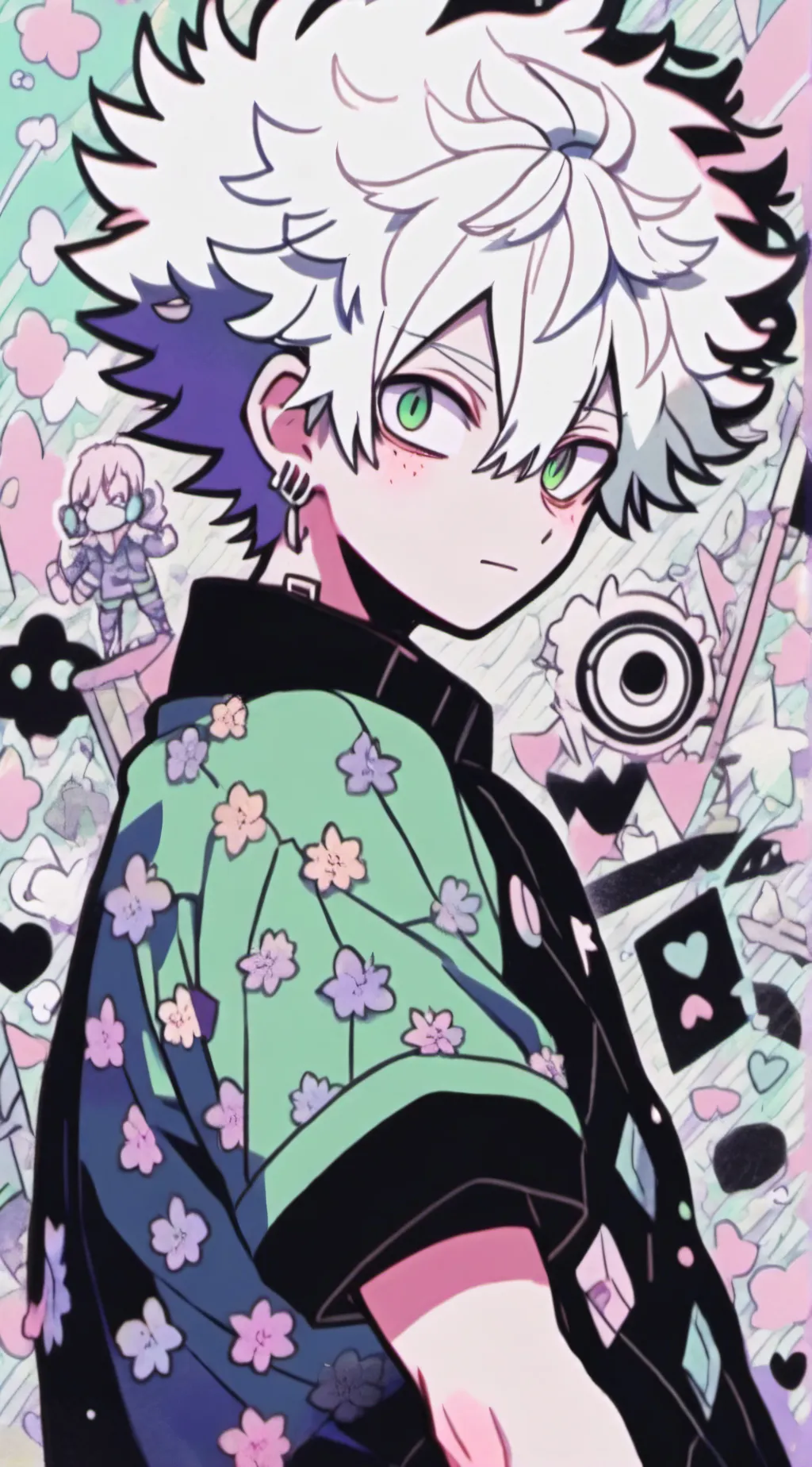 ai character: Bakugo  background