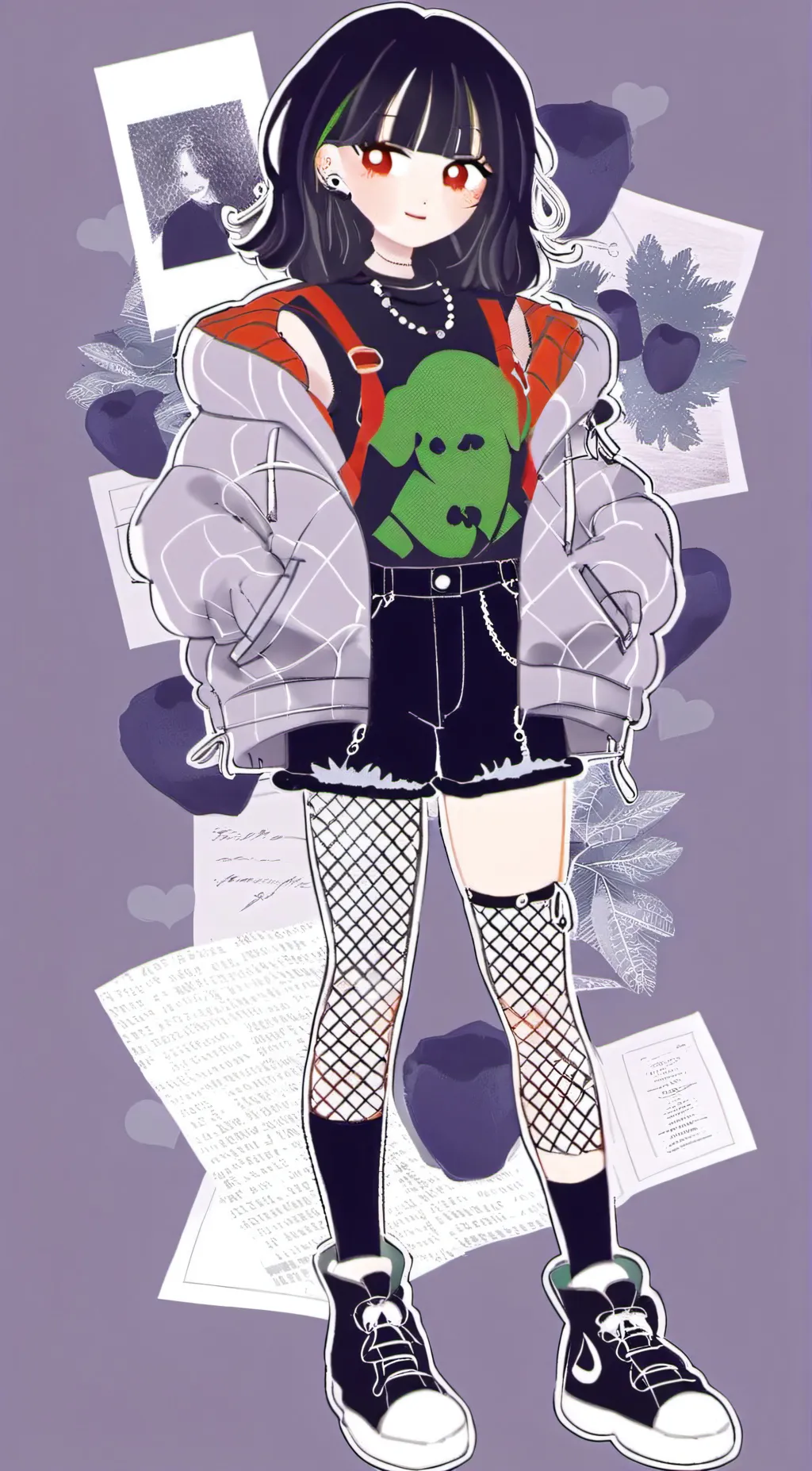 ai character: Alastors hoodie background