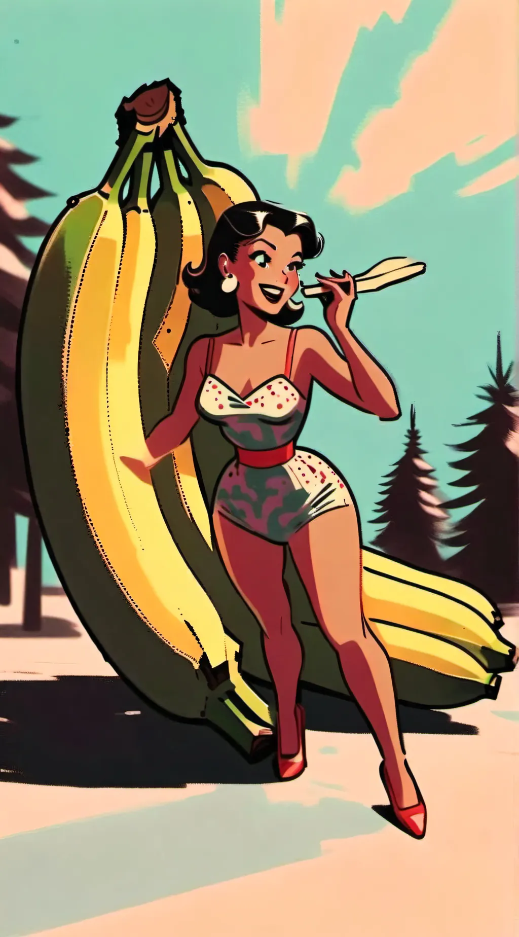 ai character: MHA camping trip background