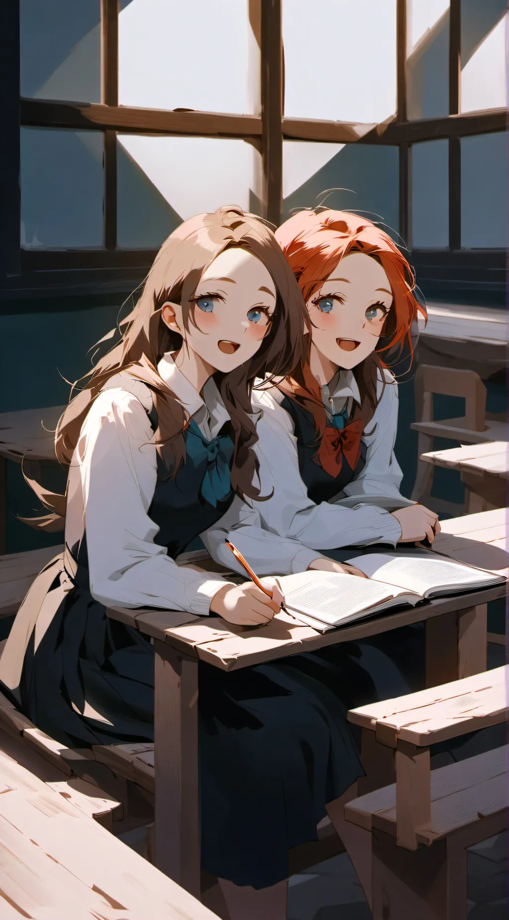 ai character: Kathryn and sierra background