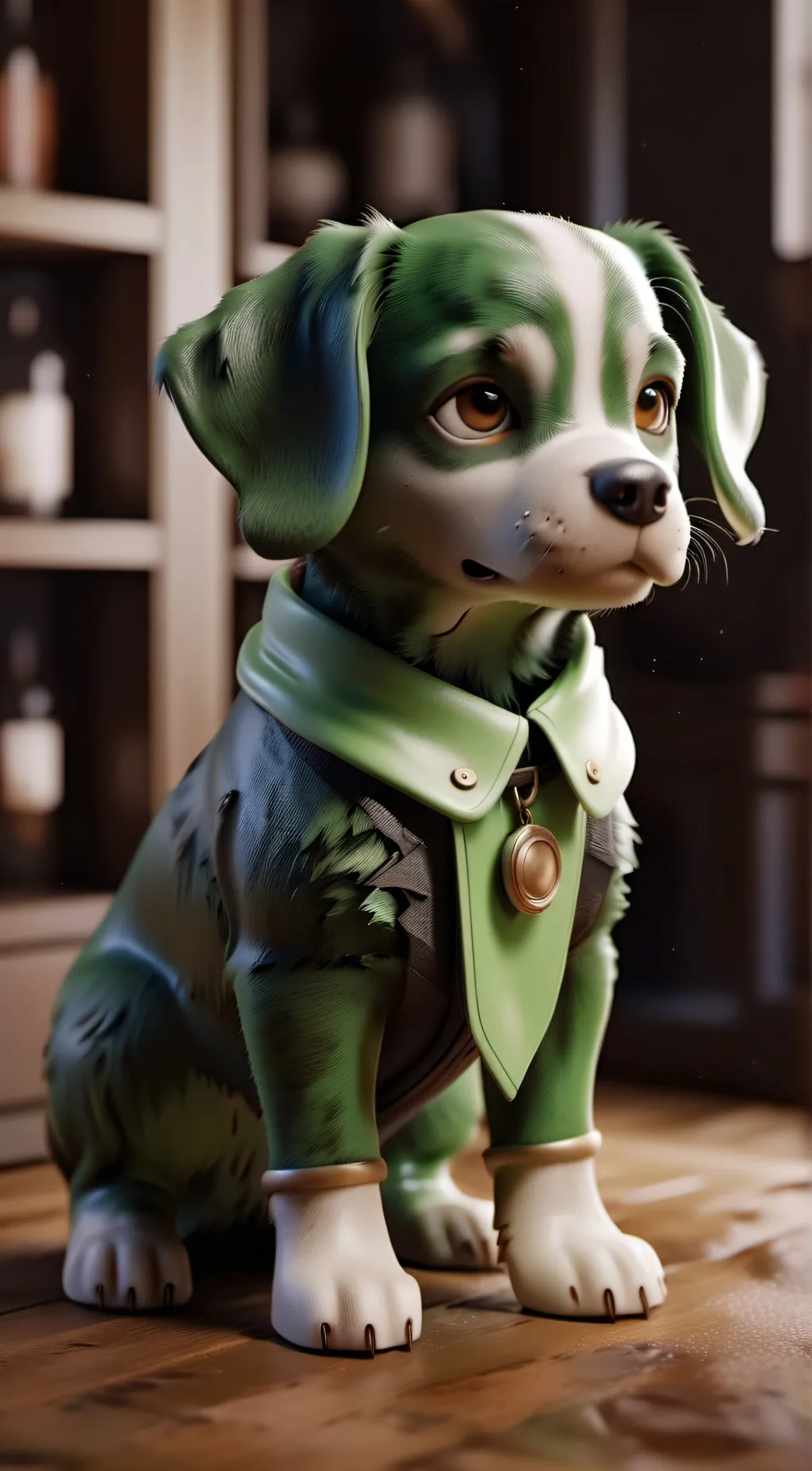 ai character: Doggy pup background
