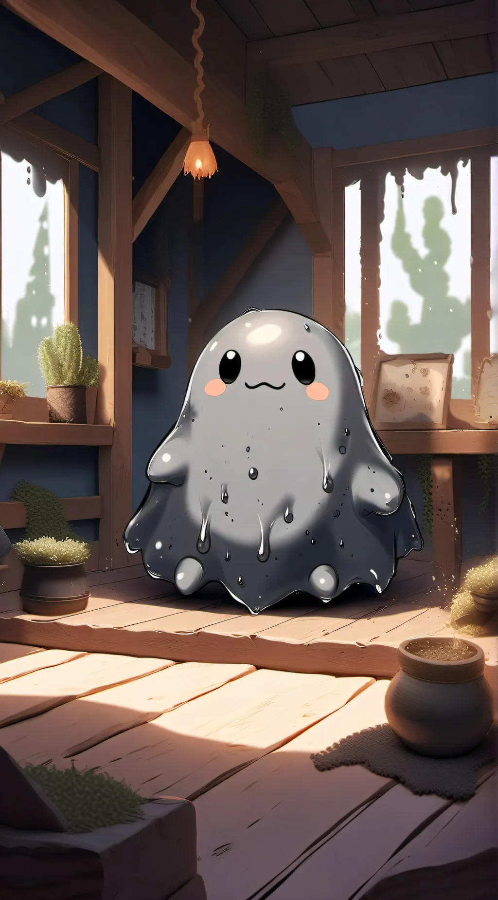 ai character: ⚪GLOOMY GLOOM⬜ background