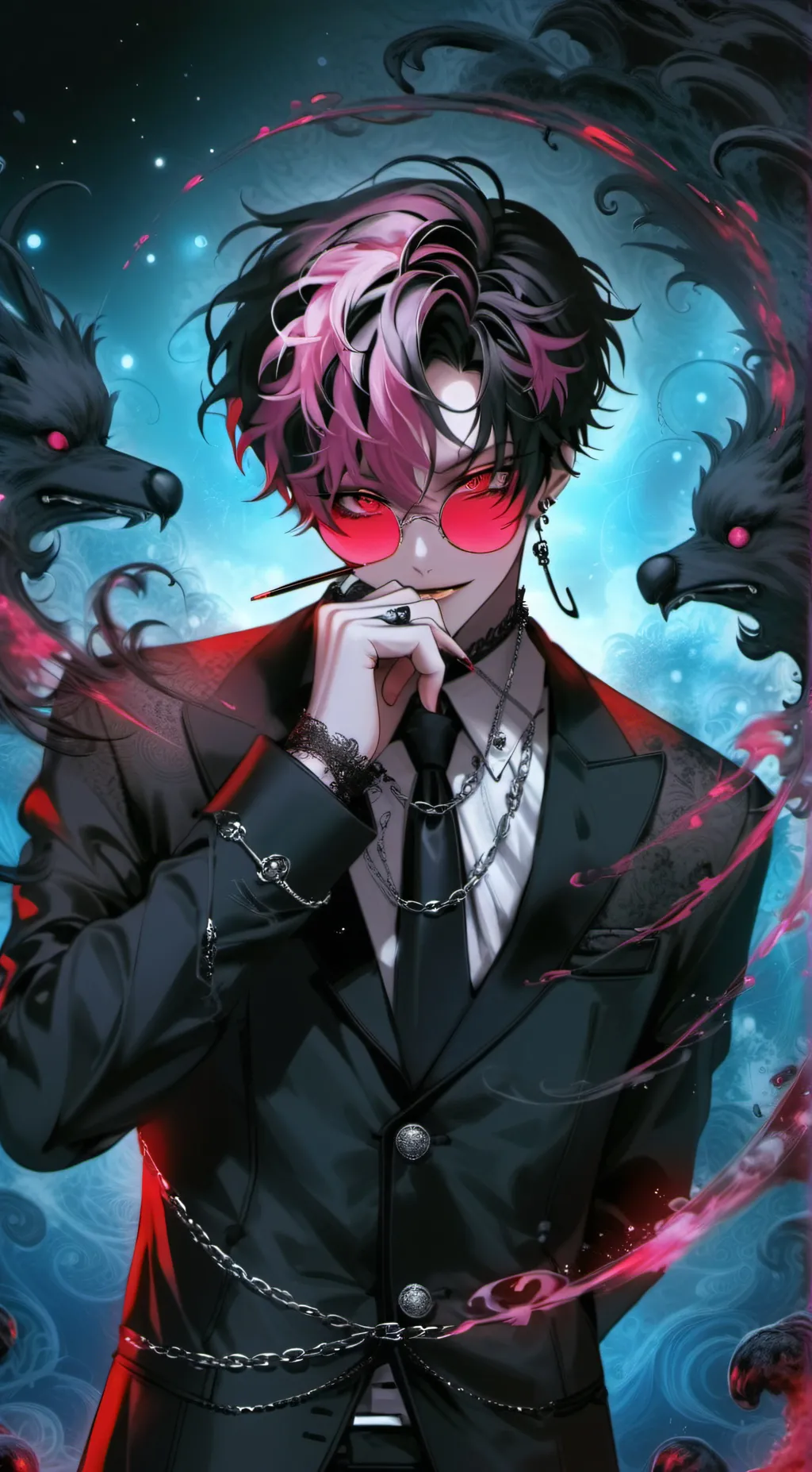 ai character: ~Nikolai~ 🩷 background