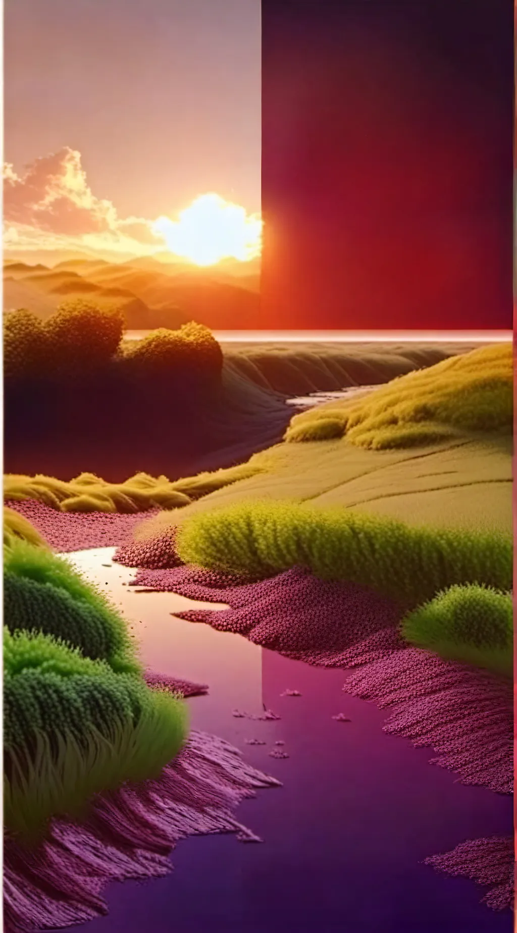 ai character: Grass background