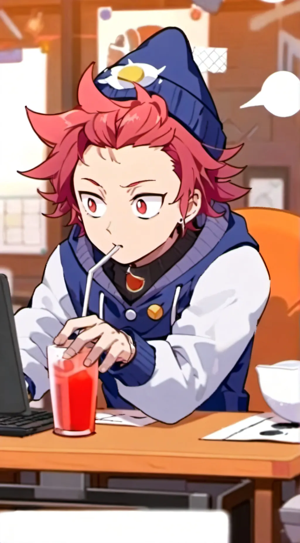 ai character: Kim  background