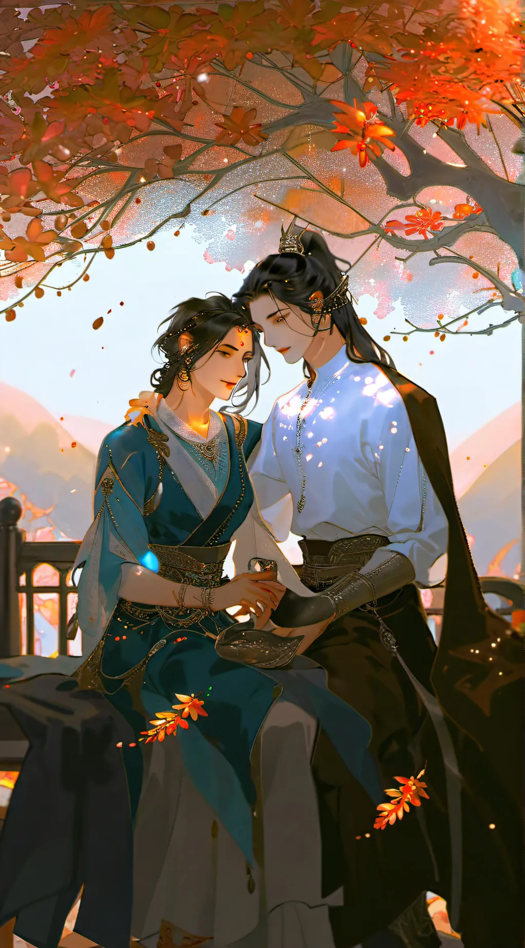 ai character: Leaf background